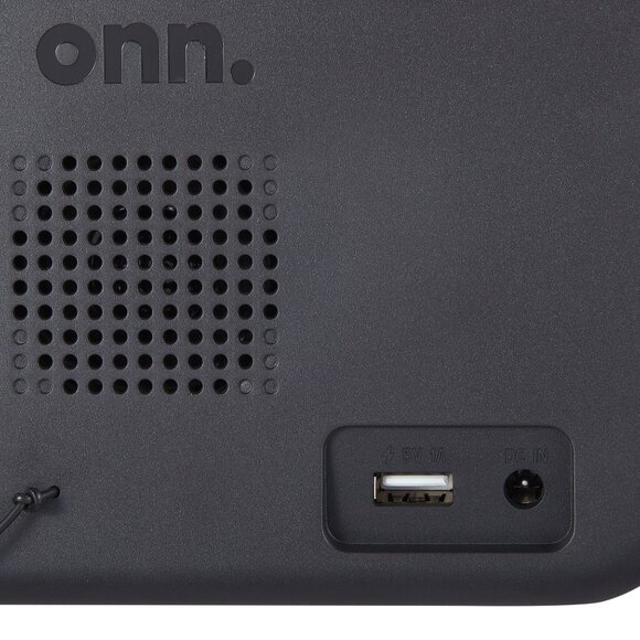 ONN Digital Alarm Clock With Ombre Color Changing Display Black color New - Picture 3 of 5